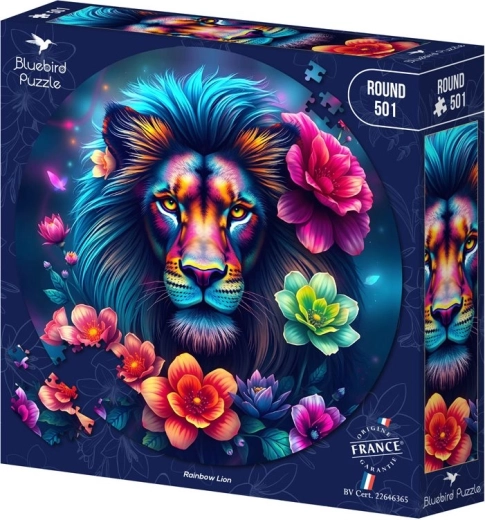 Bluebird okrągłe puzzle tęczowy lew 501 elementów - 1 sztuka