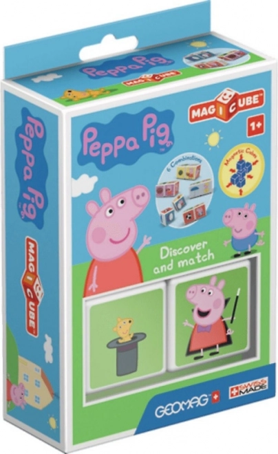 Magnetyczne klocki Magicube Świnka Peppa – Odkrywaj i dołącz