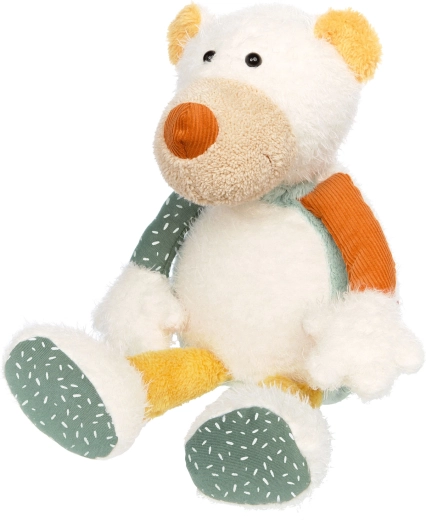 Pluszowy niedźwiedź polarny Sigikid patchwork 31 cm