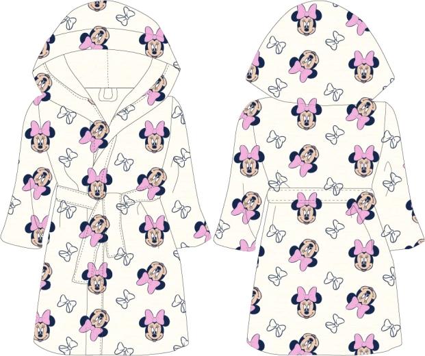 Dziewczęcy szlafrok Disney Minnie Mouse (98–128 cm) - 1 sztuka