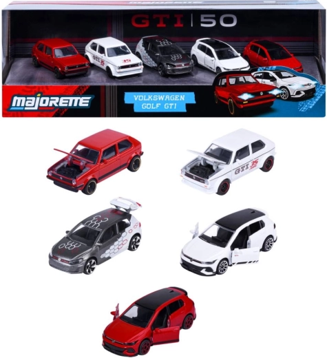 Zestaw prezentowy metalowych modeli Volkswagen Golf GTI, 5 szt.