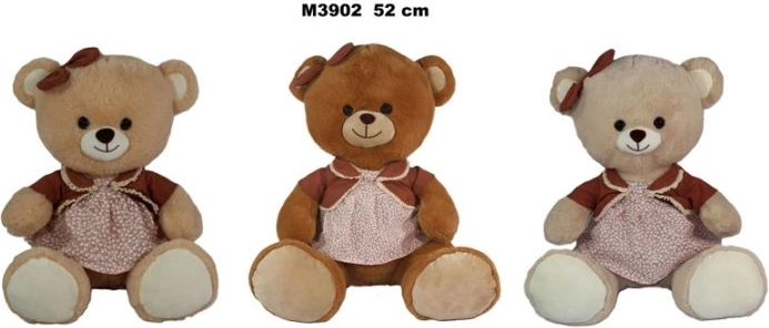 Pluszowy miś w sukience - 1 sztuka