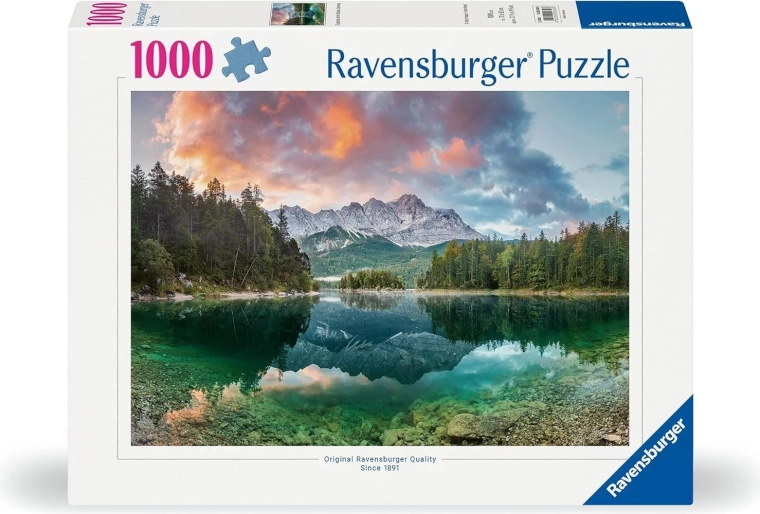 Puzzle Ravensburger Zugspitze i jezioro Eibsee 1000 elementów