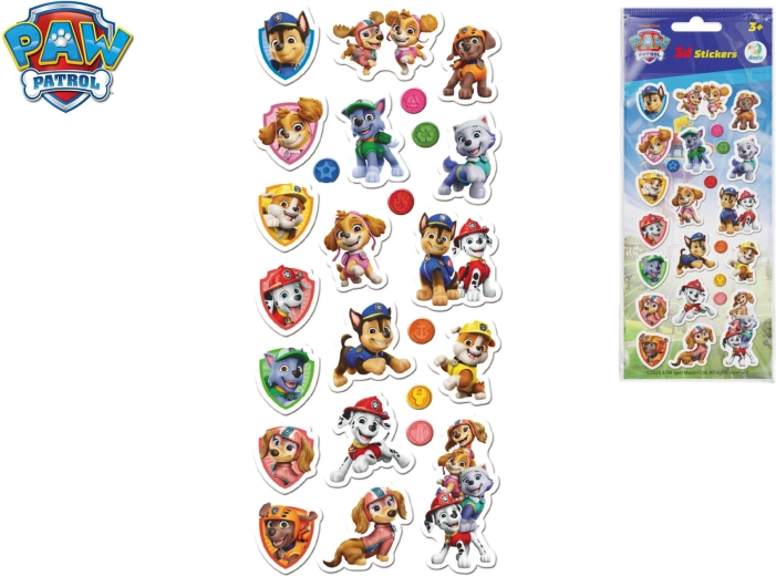 Zestaw naklejek 3D Paw Patrol