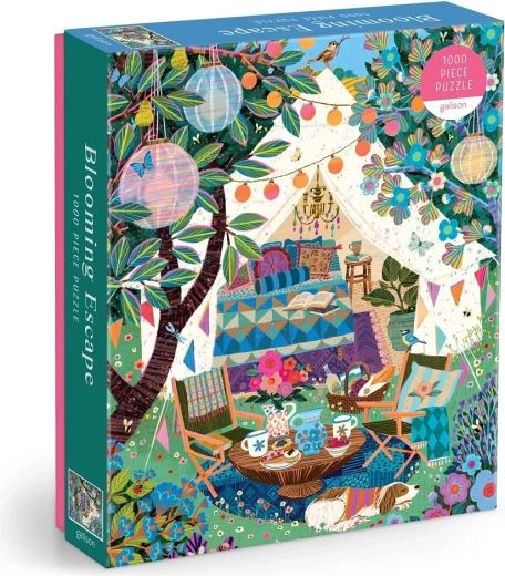 Puzzle Galison Kwitnąca ucieczka 1000 elementów – ilustracja Victoria Ball