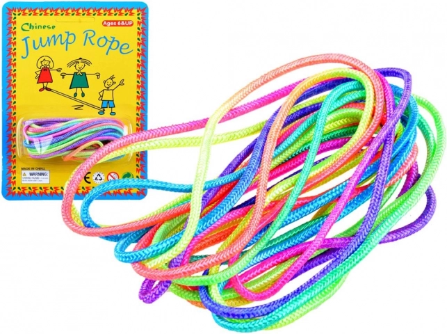 Kolorowa neonowa guma do skakania dla dzieci 460 cm - 1 sztuka