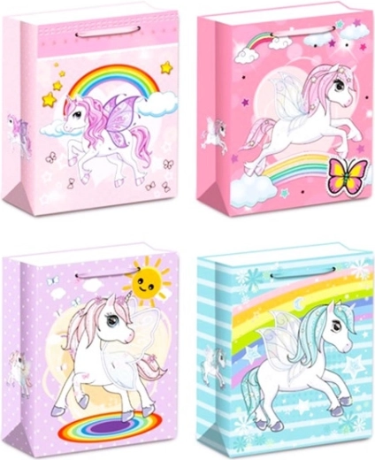 Torebka prezentowa z jednorożcem, rozmiar S
