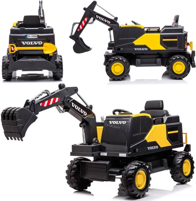 Dziecięca elektryczna koparka Volvo z ruchomym ramieniem i łyżką – Volvo