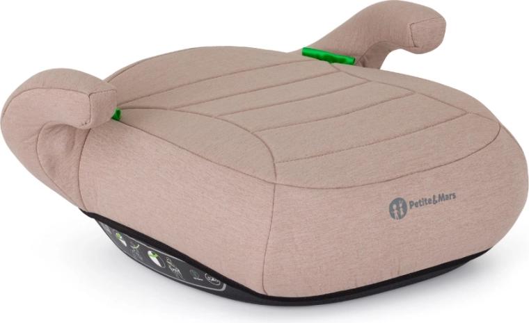 Podkładka samochodowa Petite&Mars Zuno tan brown dla dzieci 125–150 cm