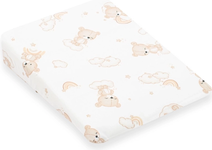 Poszewka na dziecięcą poduszkę klinową New Baby BASIC 30×37 cm, beżowy miś
