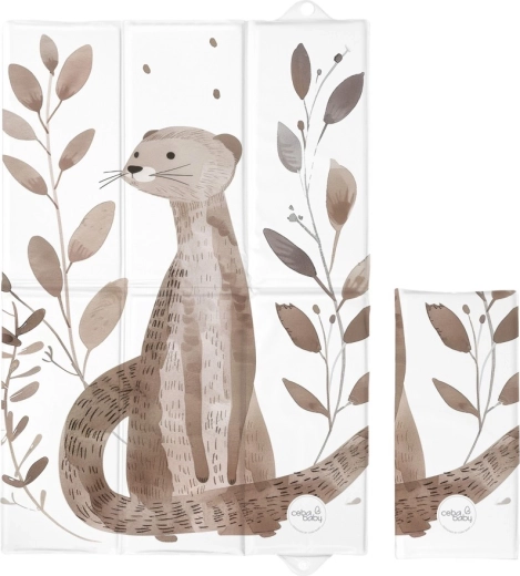 Ceba Baby podróżna mata do przewijania Basic Clever Otter 60 × 40 cm