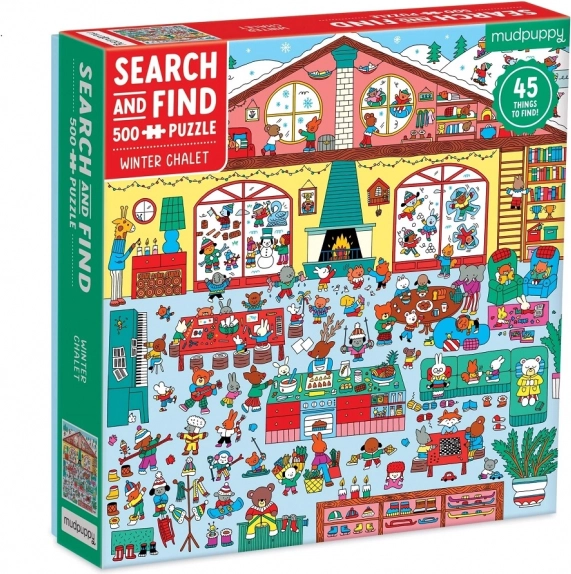 Mudpuppy Puzzle Zimowa Chata 500 Elementów