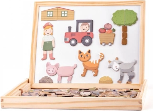 Magnetyczna i suchościeralna tablica dla dzieci