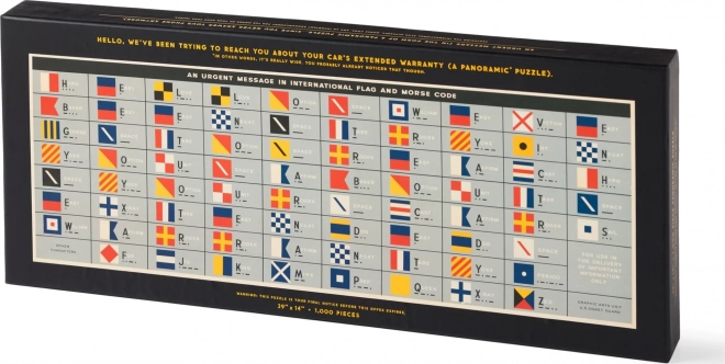 Galison panoramiczne puzzle Ważna wiadomość 1000 części