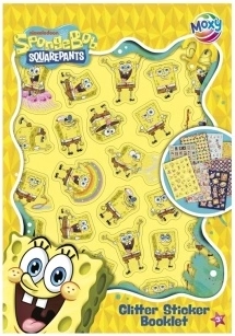 Zeszyt z naklejkami SpongeBob – brokatowe naklejki (8 arkuszy)
