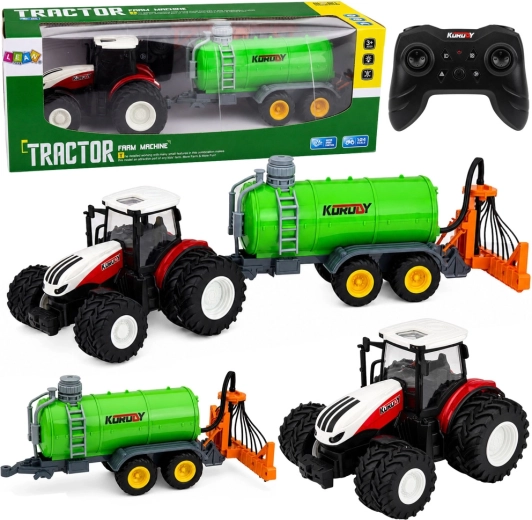 Traktor RC z opryskiwaczem 1:24