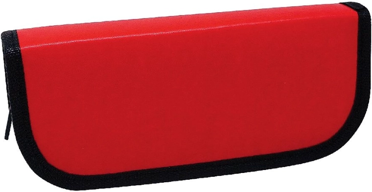 Duże etui z ekoskóry z 6 pętlami, czerwone