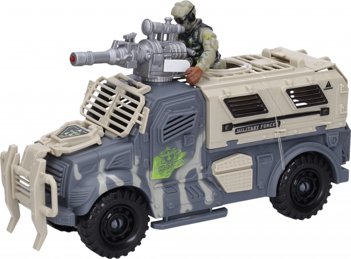 Pojazd wojskowy z figurką i efektami