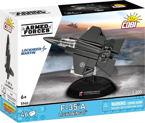 Cobi Armed Forces F-35A Lightning II norweskie lotnictwo 1:300 (46 elementów)
