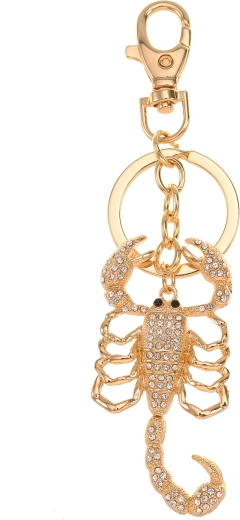 Złoty brelok do kluczy skorpion