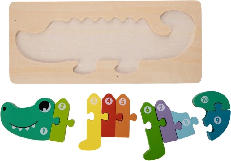 Drewniane puzzle krokodyl FreeON Free2Play