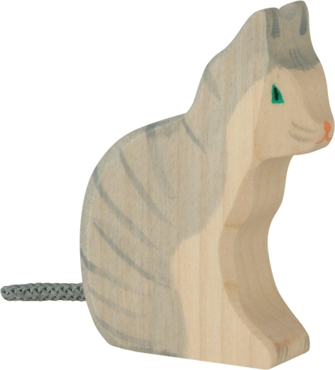 Holztiger siedzący kot - 1 sztuka