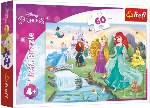 Puzzle 60 elementów Poznaj księżniczki DISNEY PRINCESS Trefl