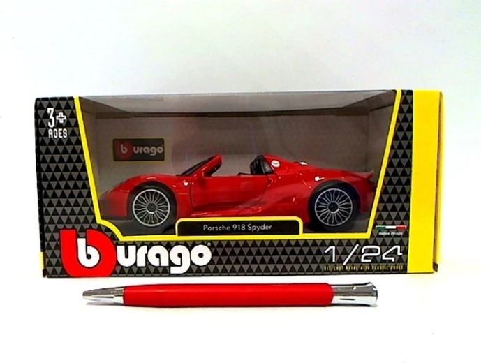 Bburago Porsche 918 Spyder czerwone 1:24 - 1 szt.