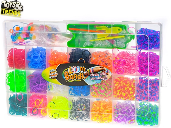 Toys&Trends duży zestaw do plecenia bransoletek z gumek 5600 szt.