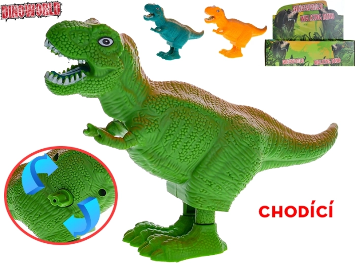 Nakręcany dinozaur T‑Rex Dinoworld 16 cm