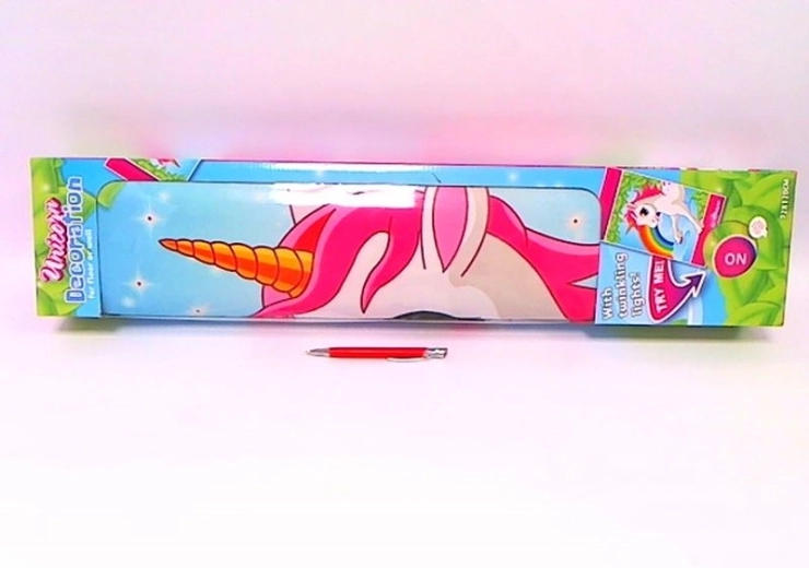 Dziecięca mata z jednorożcem z lampkami LED 72 × 120 cm