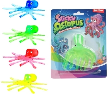 Przyssawkowa ośmiornica – lepka zabawka dla dzieci