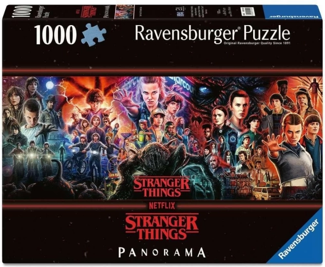 Panoramiczne puzzle Stranger Things 1000 elementów RAVENSBURGER
