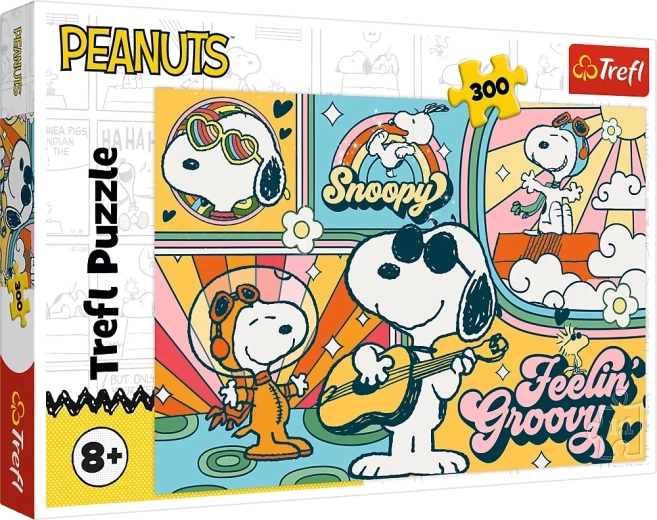 Puzzle Zabawný svět PEANUTS 300 dílků