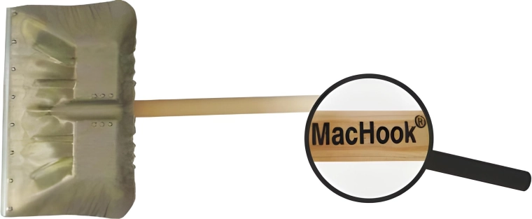 Aluminiowa szufla do odśnieżania ze sztylem drewnianym 130 cm