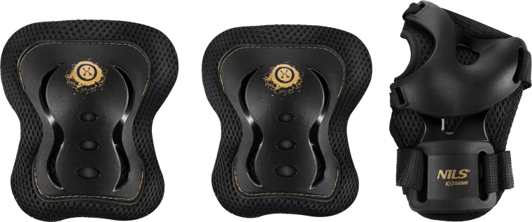 Zestaw ochraniaczy NILS Extreme H320 Fly złoty – M