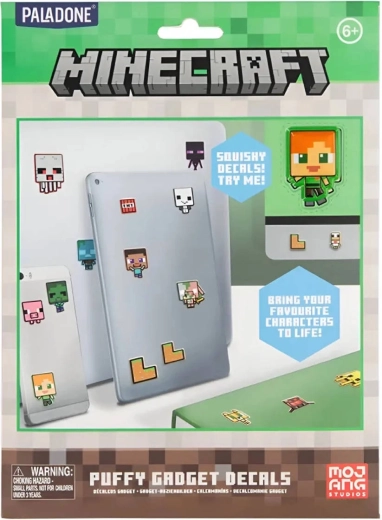 Minecraft wypukłe naklejki winylowe 3D (puffy) - 60 szt.