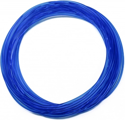 Przezroczysty niebieski filament PLA 5 m