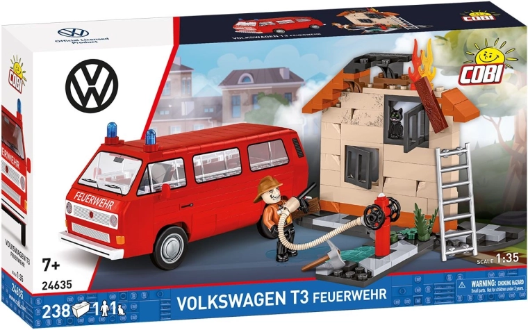 Cobi Volkswagen T3 straż pożarna 1:35 zestaw konstrukcyjny