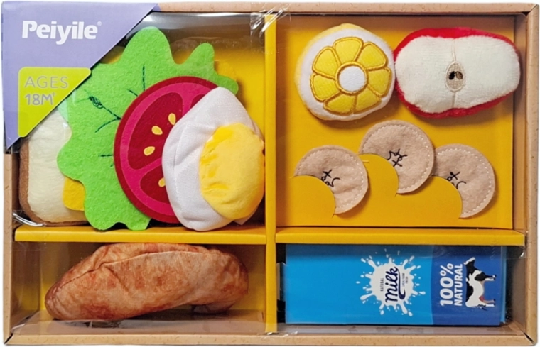 Pluszowa kuchenne pudełko z produktami spożywczymi – 1 sztuka