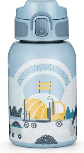 Petite&Mars nierdzewna butelka termiczna ze słomką 350 ml work zone 12m+