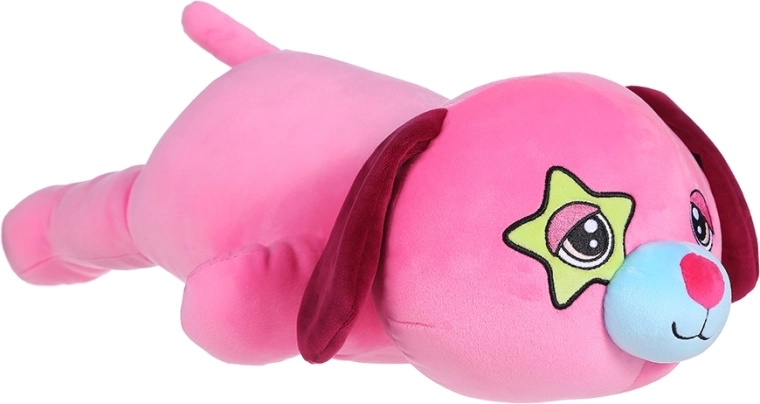 Pluszowy piesek Brzoskwinka 50 cm – leżący
