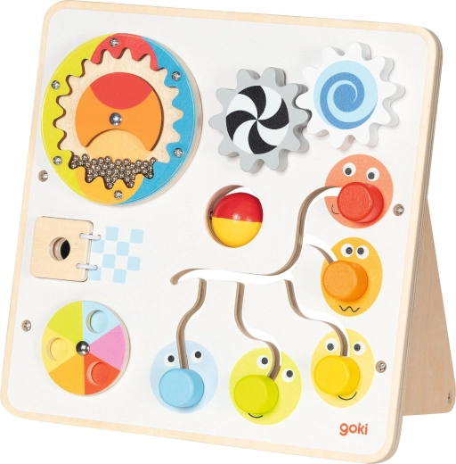 Drewniana tablica motoryczna (activity board) – 1 szt.