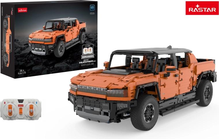 Zestaw konstrukcyjny RC auto Hummer EV 1:10 pomarańczowy RASTAR