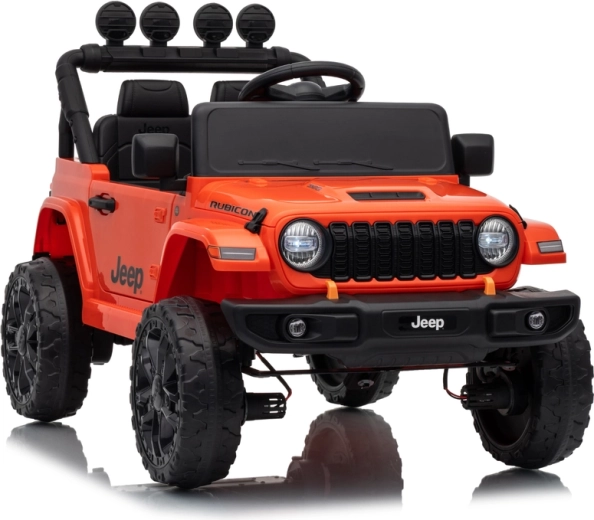 Dziecięcy samochód elektryczny Jeep Rubicon 24 V pomarańczowy