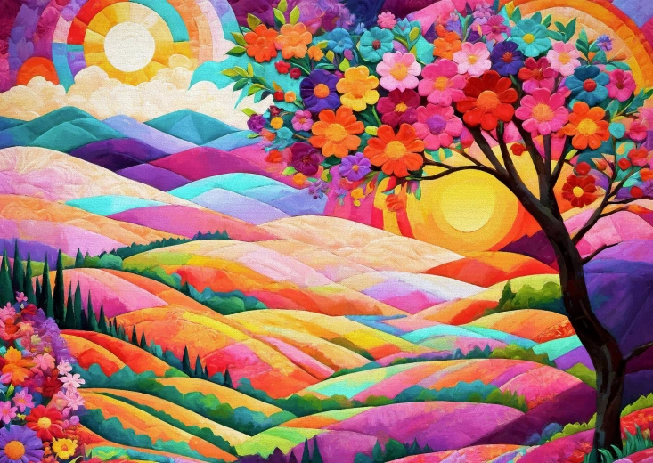 Enjoy puzzle Kraina dwóch słońc 1000 elementów