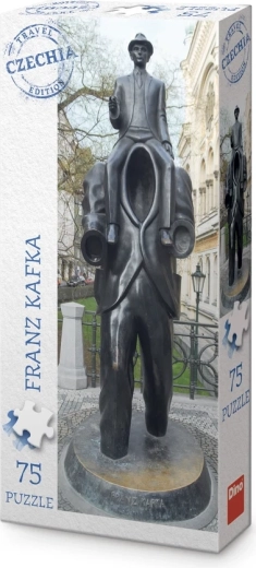 Dino panoramiczne puzzle – edycja turystyczna Czechy – pomnik Franza Kafki (75 elementów)