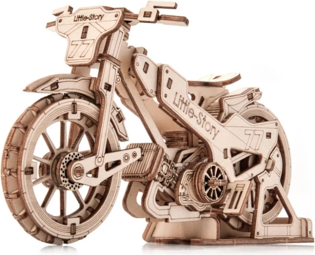 Little Story drewniane puzzle 3D motocykl Speedway Bike