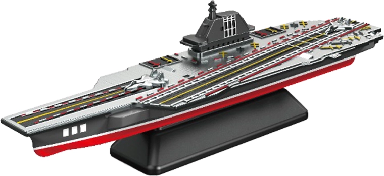 Lotniskowiec wojskowy III, model 1:64 (12,5 cm) z podstawką