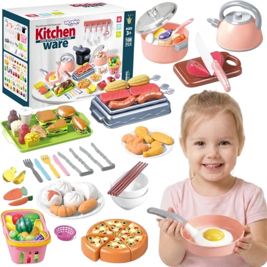 Woopie zestaw kuchenny do gotowania dla dzieci 108 elementów